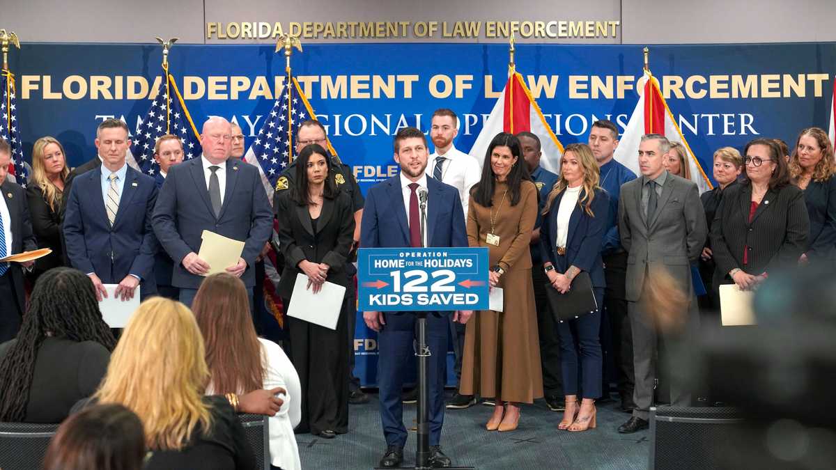 Florida operation rescues 122 missing children