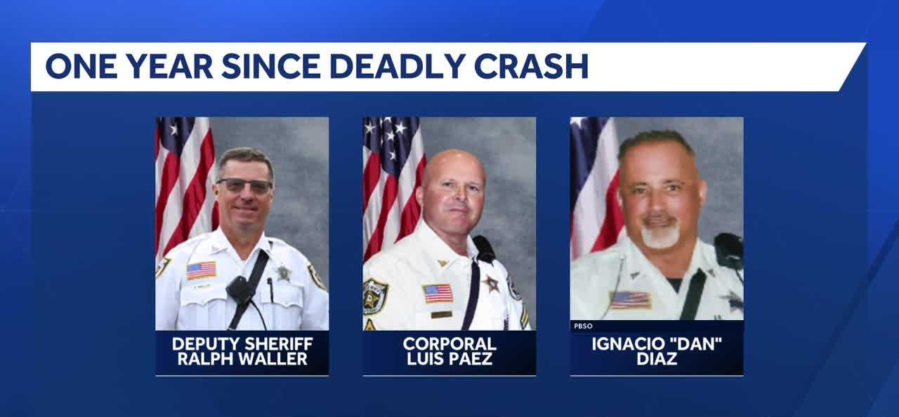 Woman charged with vehicular homicide in deaths of three Palm Beach County deputies