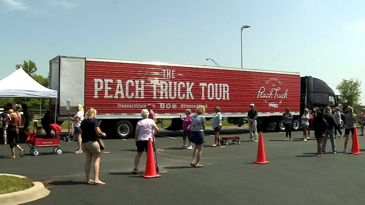 The Peach Truck is back in Louisville once again delivering 25pound
