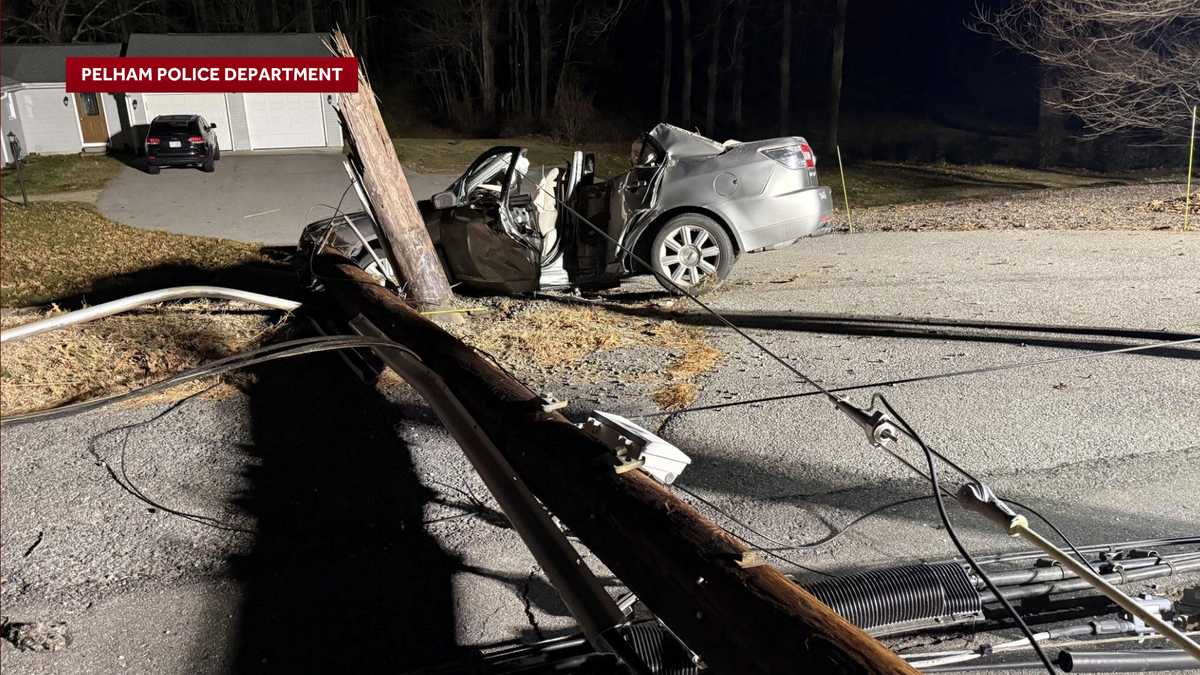 Police: Driver killed after crashing into utility pole in Pelham - WMUR
