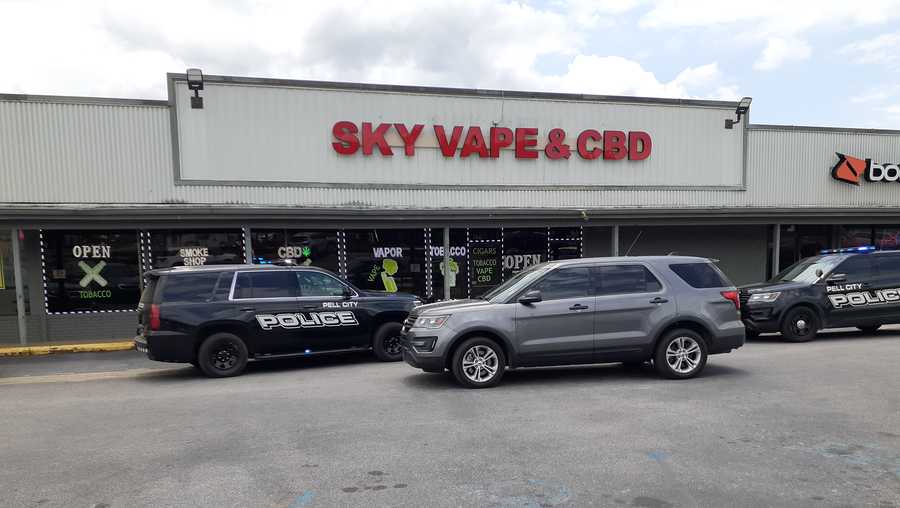 Pell City PD: 200 illegal items seized from Sky Vape & CBD store