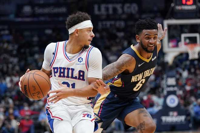 VIDEO: Joel Embiid, Furkan Korkmaz help 76ers beat Pelicans 117-97