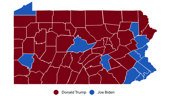 Election Results 2020: How Pennsylvania voted in the presidential election