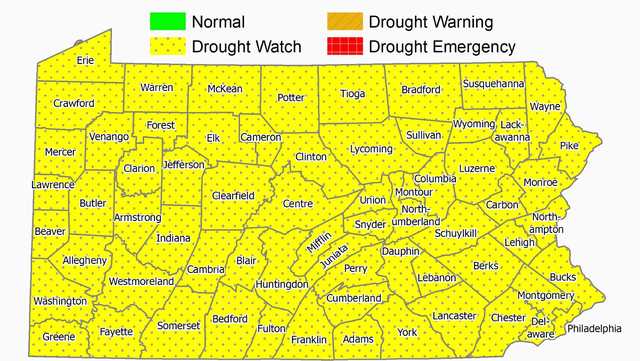 Pennsylvania DEP declares statewide drought watch - Vimarsana News