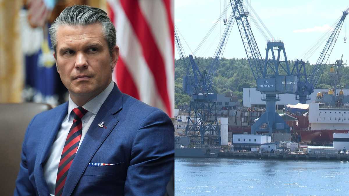 Defense Secretary Pete Hegseth visits Maine on 'Arsenal of Freedom' tour
