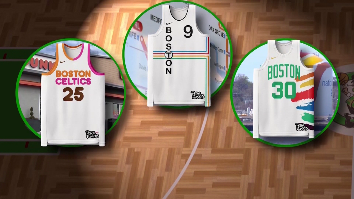 Celtics fan creates new custom jersey designs to celebrate wins - CBS Boston