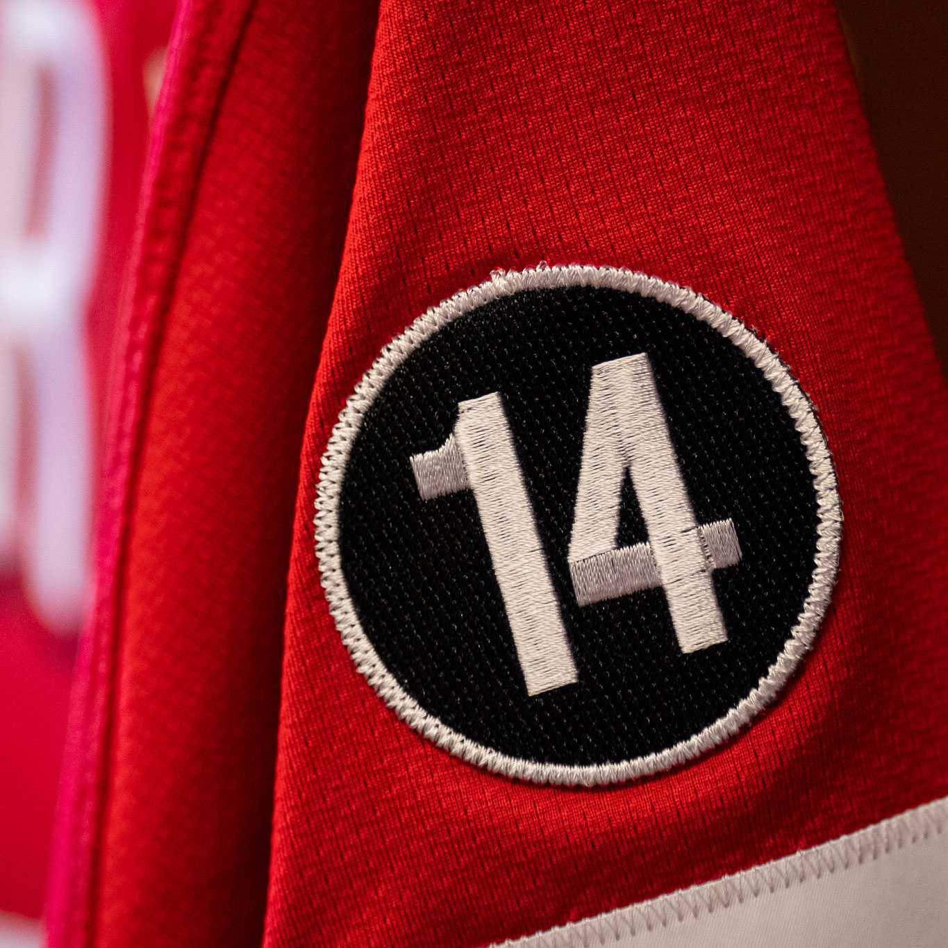 thumbnail image 2 of Cincinnati Reds MLB Logo Sleeve Patch - 5" Wide, Iron-On / Heat Seal (Red, White & Black) 2 of 5