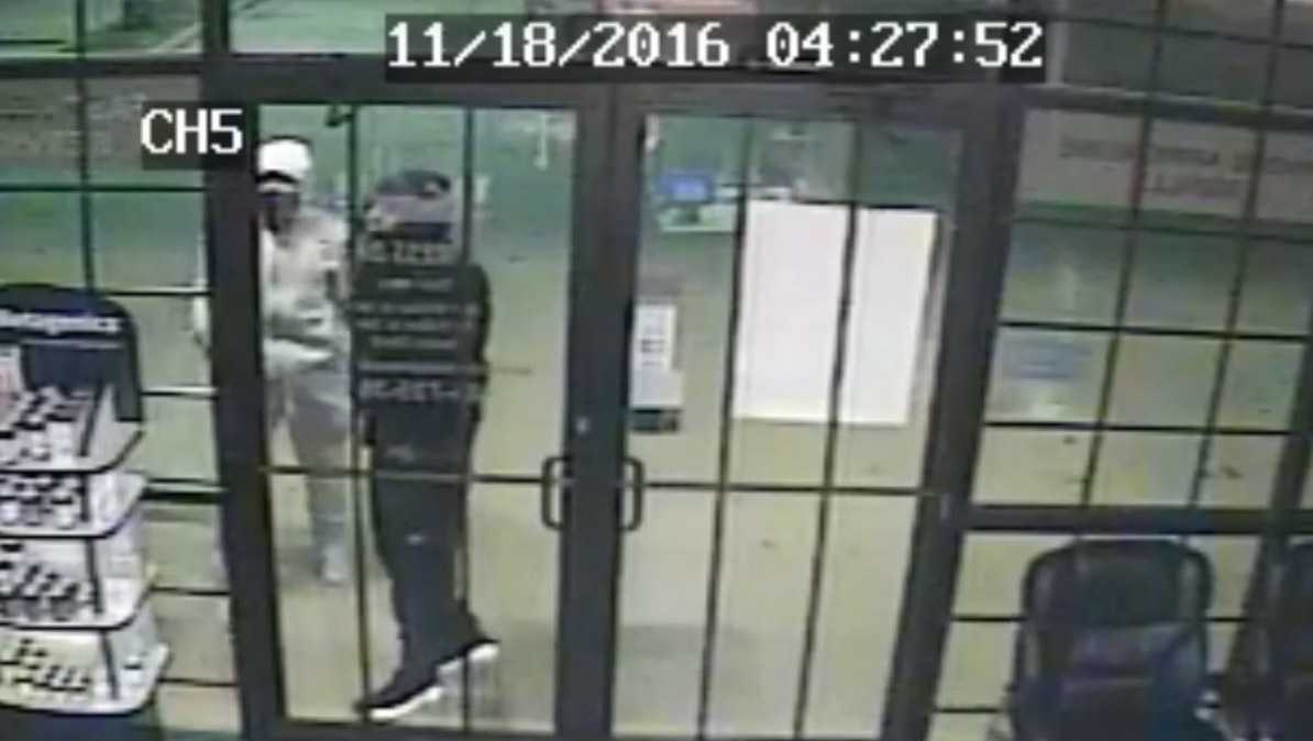 Police search for burglars caught on camera stealing from metro pharmacy