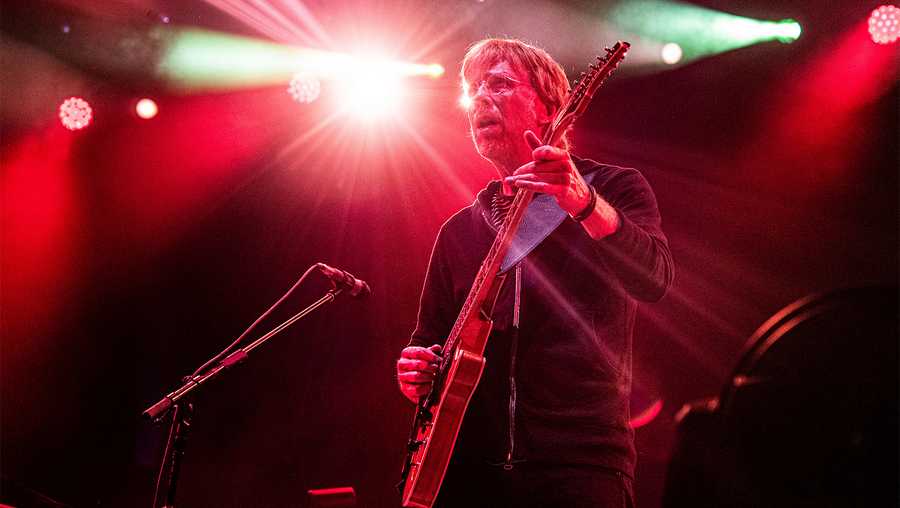 Trey Anastasio of Phish performs at the Bonnaroo Music and Arts Festival on Friday, June 14, 2019, in Manchester, Tenn. Anastasio plans to start a substance use disorder treatment center in Vermont, where the band was formed in 1983. Anastasio, who is now 14 years sober, announced Thursday, March 4, 2021 that his Divided Sky Foundation has purchased a building for the nonprofit center in Ludlow
