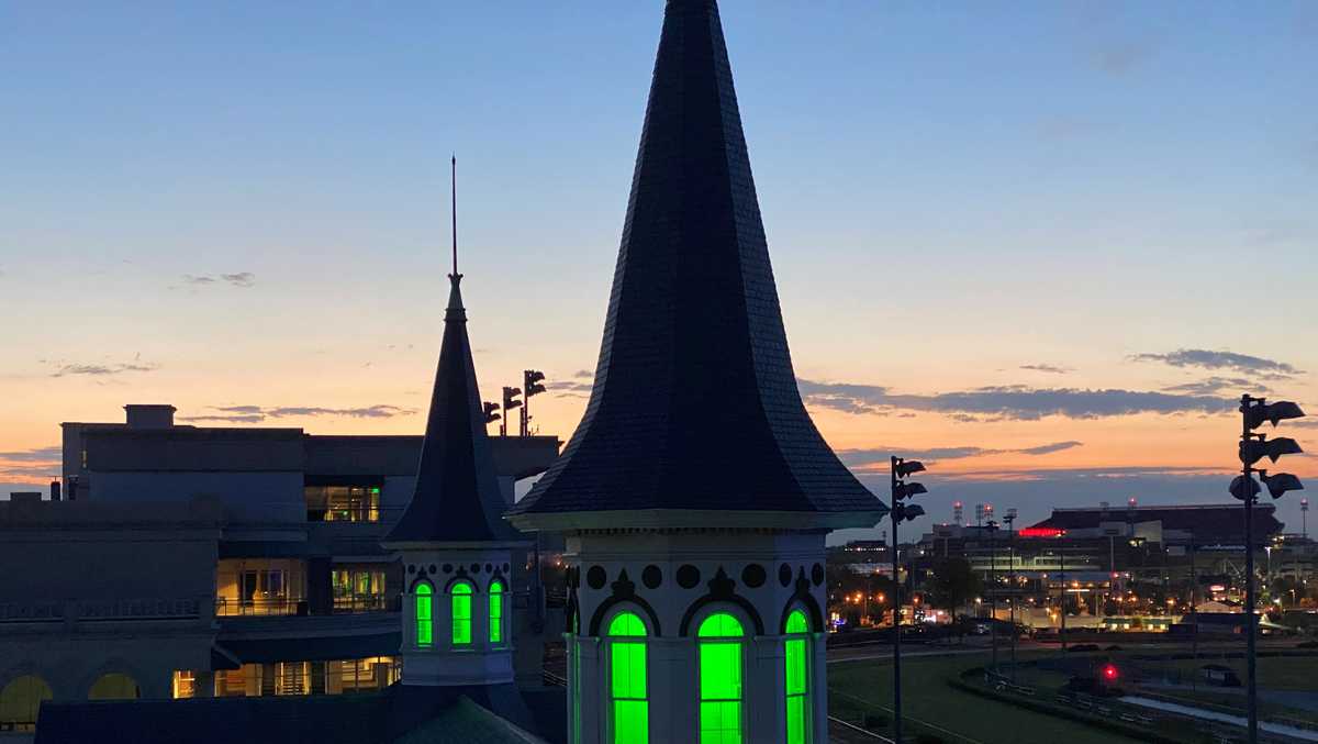 Twin Spires will be lit different school colors to honor Class of 2020