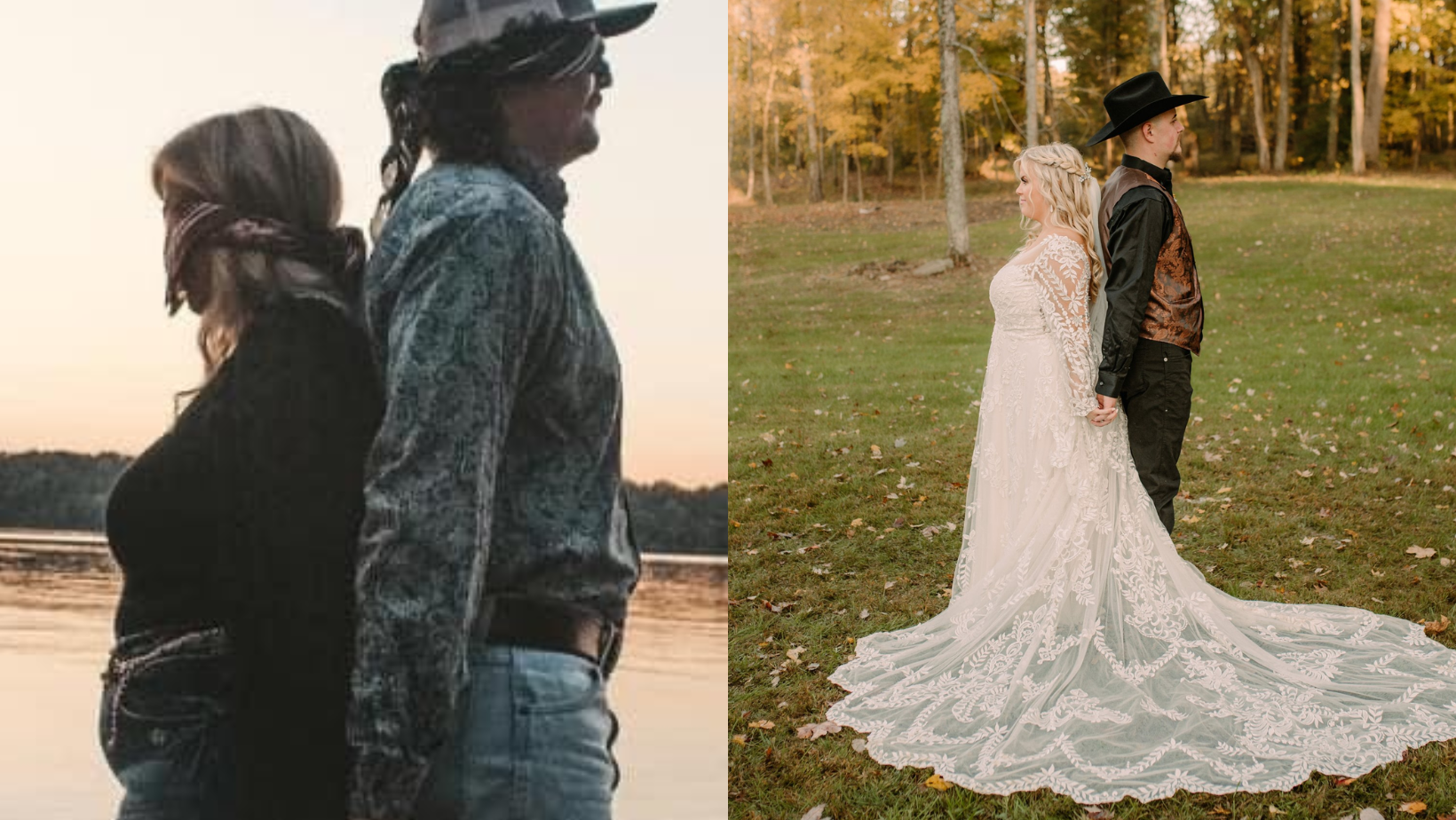 Couple Who Met During Blind Date Photoshoot Recreates Photos At Wedding