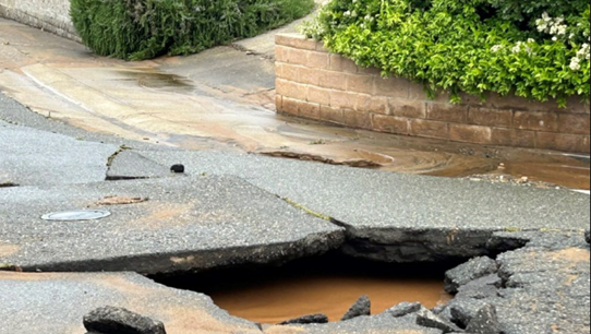 Pershing Avenue section closed after water main breaks - Vimarsana News