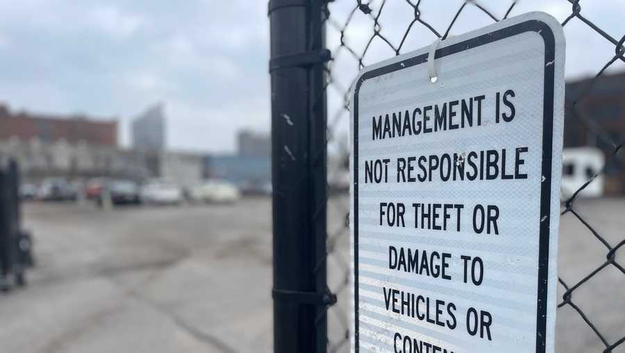 Thieves parking lot police headquarters Thomas Jefferson Tower