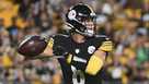 Pittsburgh Steelers quarterback Kenny Pickett (8) hugs New Orleans Saints  defensive end Tanoh Kpassagnon (90) following an NFL football game in  Pittsburgh, Sunday, Nov. 13, 2022. (AP Photo/Justin Berl Stock Photo - Alamy