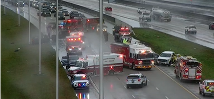 Eight Injured In Multi-vehicle Crash Causing Partial I-95 Shutdown