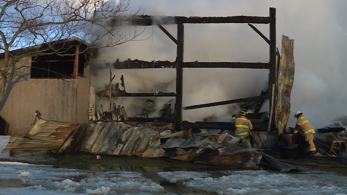 Barn on family farm in Pierce Township destroyed by fire Tuesday