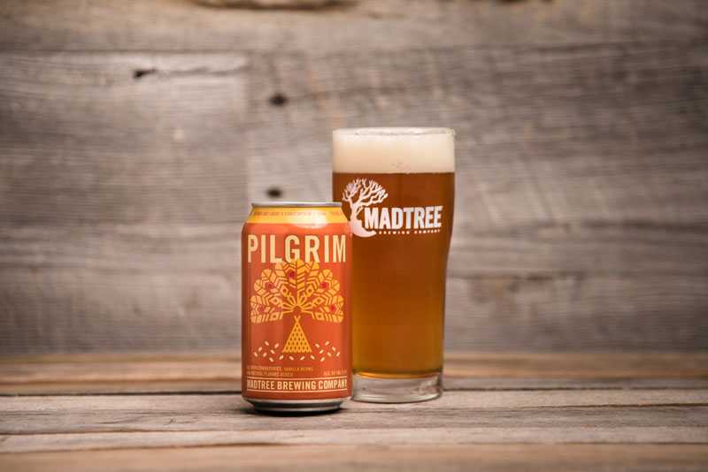 Thanksgiving in a glass:' MadTree cans Pilgrim Ale; pairs with
