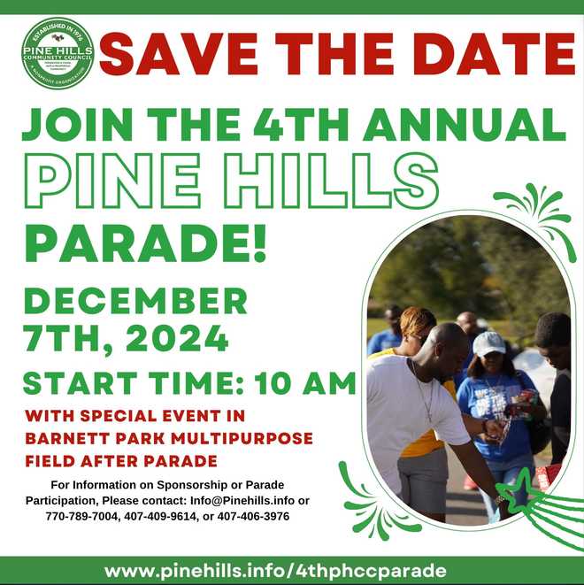 Saving our Streets: Pine Hills cleanup, parade registration and job fair