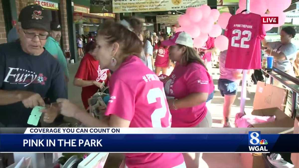 Pink in the park in Lancaster