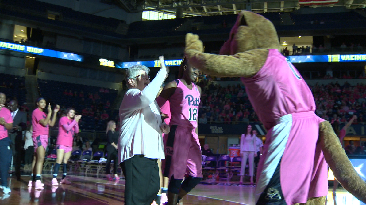 Cancer survivors recognized during "Pink the Pete"
