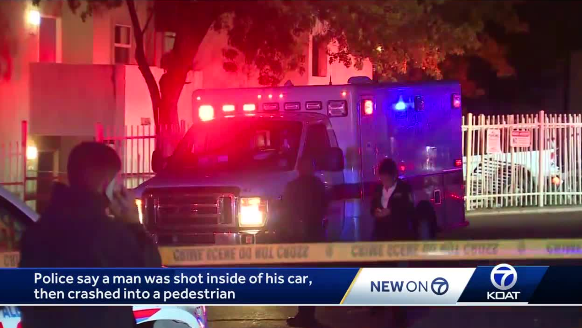 Person shot, another victim pinned underneath car