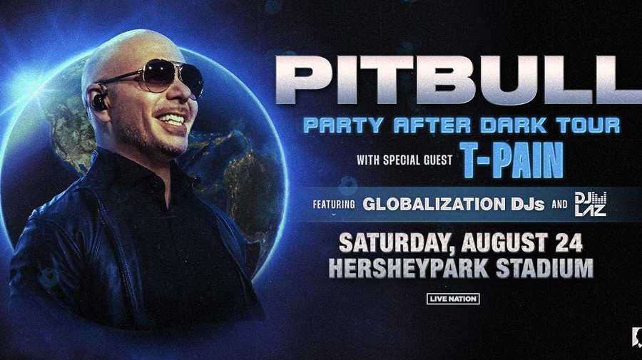 Pitbull, TPain coming to Hersheypark Stadium