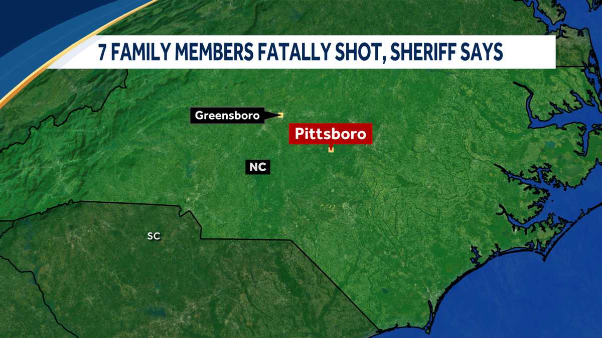 Sheriff: 7 family members fatally shot in North Carolina