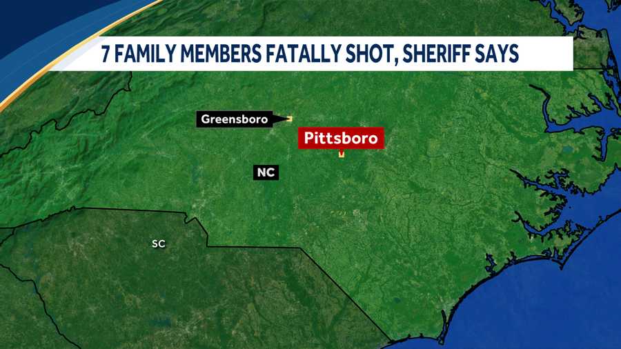 Seven family members were fatally shot in Pittsboro, NC. 