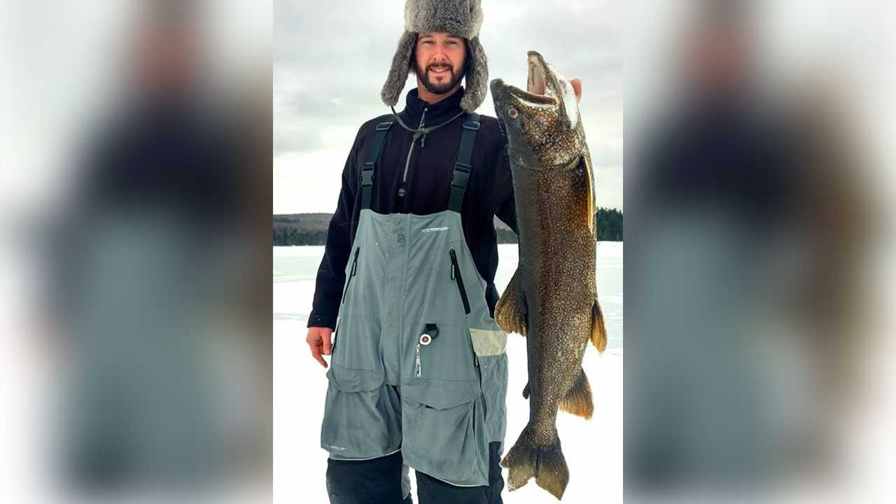 Ice fisherman catches massive lake trout in Pittsburg