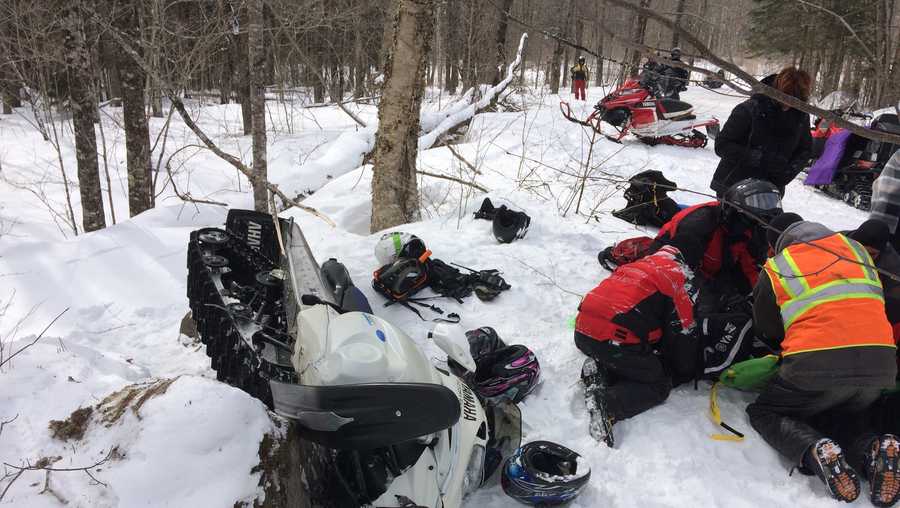 Snowmobile driver suffers lifethreatening injuries in crash
