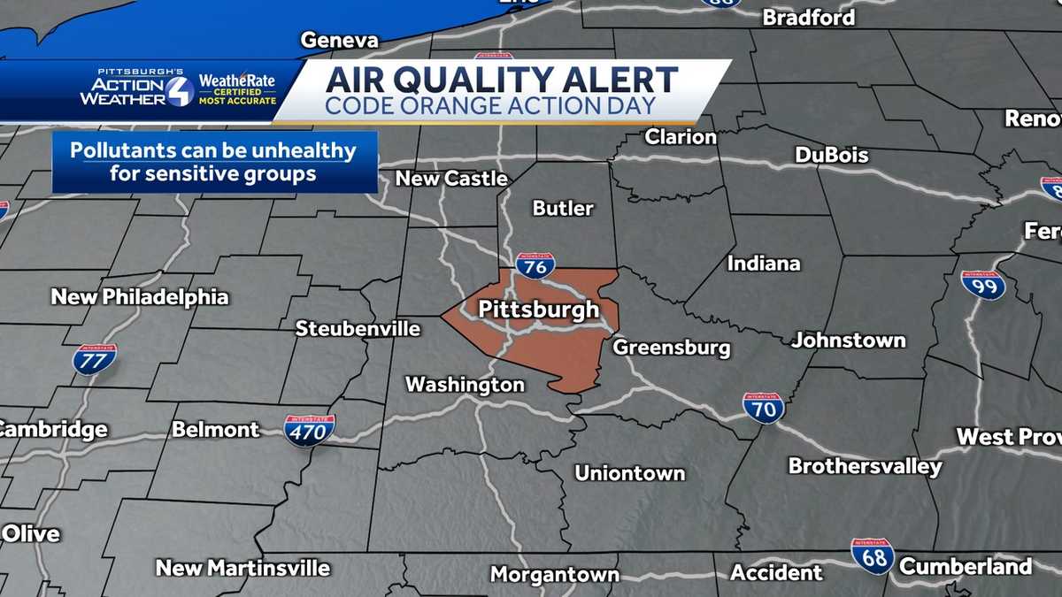 Allegheny County under Code Orange Air Quality Alert - WTAE