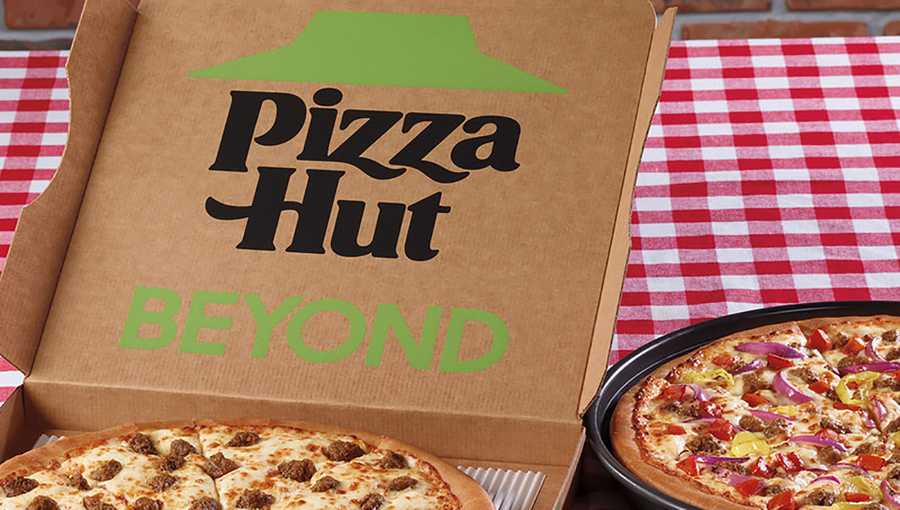 Pizza Hut's Beyond Italian Sausage Pizza and the Great Beyond Pizza