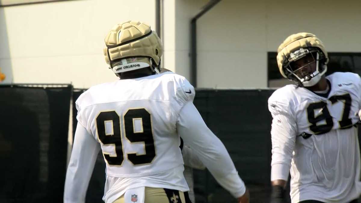 Defensive tackle Khalen Saunders dancing his way into comfort zone with New  Orleans Saints