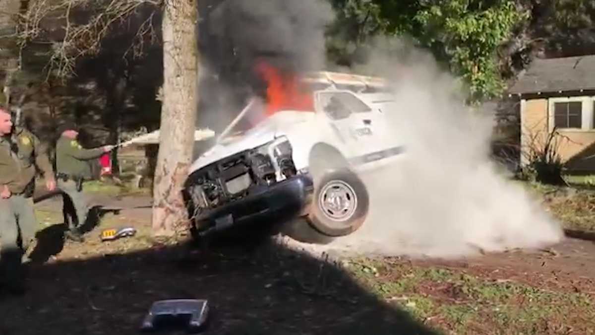 Stolen truck leads to I-80 chase, fiery crash in Placer County
