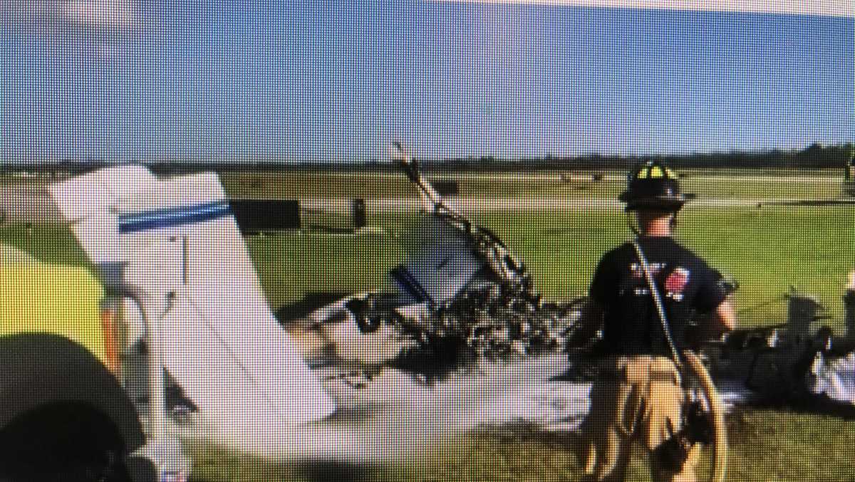 NEW: Cracked engine part suspected cause of glider fire at North County  airport