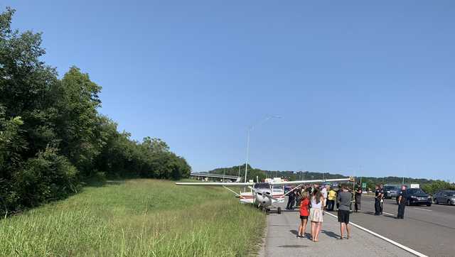 Plane Lands On A Knoxville Tennessee Highway After Running Out Of Fuel