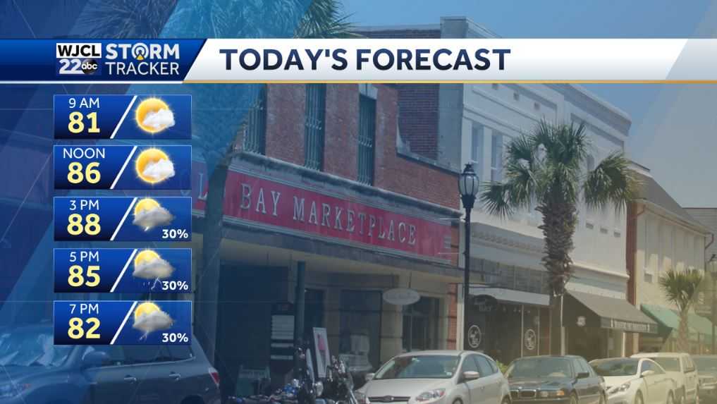 Another hot one today with shower or storm late afternoon - WJCL