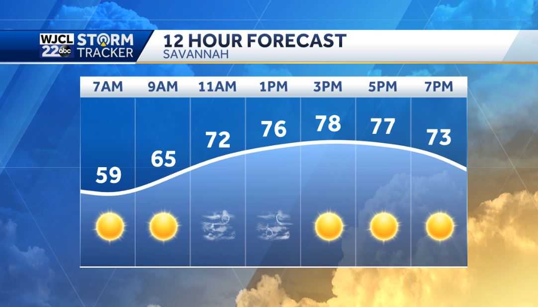 Sunny and Breezy today and beautiful weather for Mother's Day - WJCL
