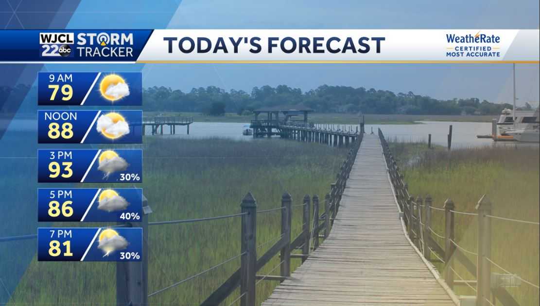 More scattered showers and thunderstorms this afternoon - WJCL