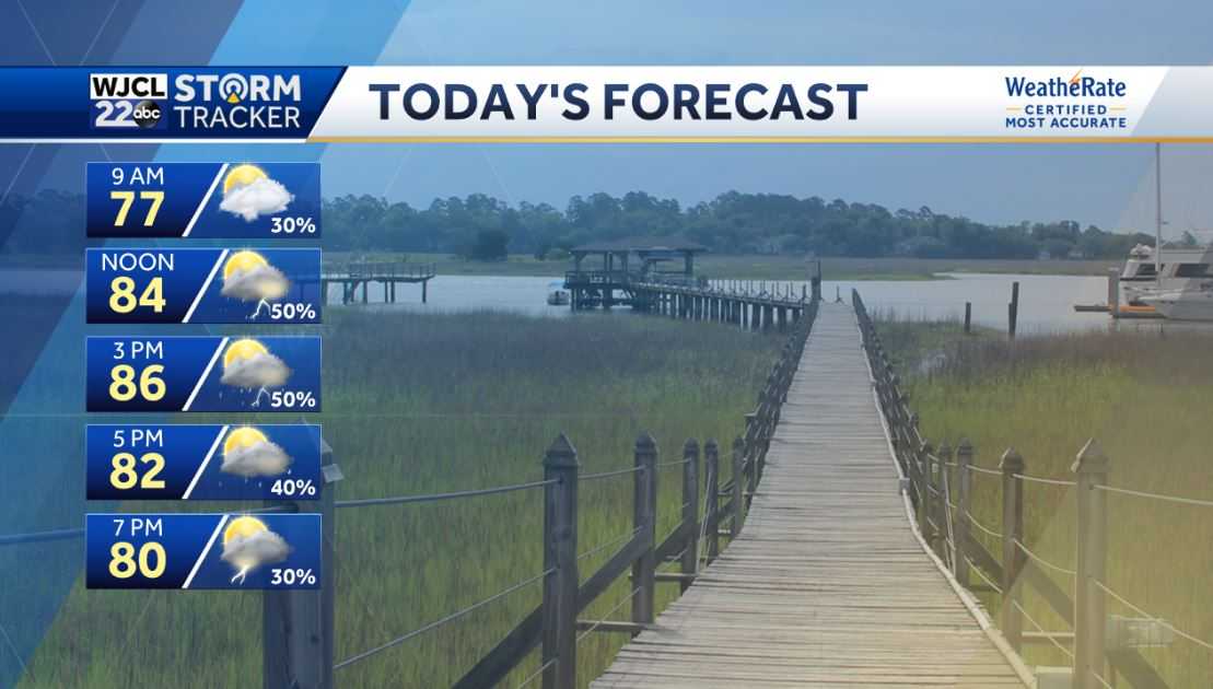 Good chance for showers or storms today and tropics getting busy - WJCL