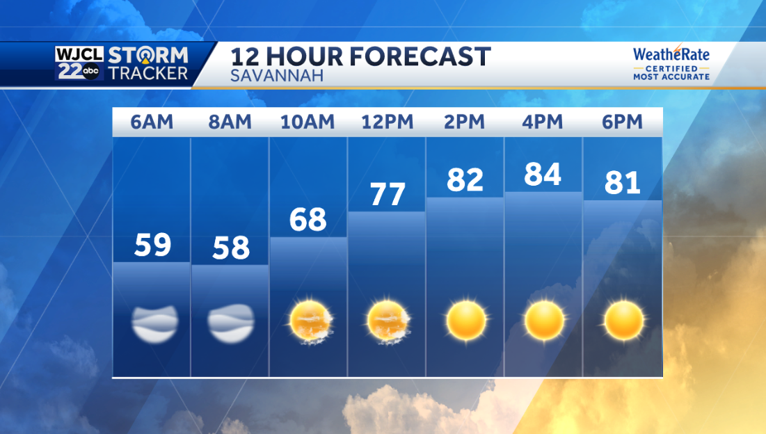 Beautiful spring weather today with lots of sunshine and warm - WJCL