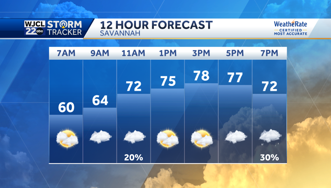 Spotty showers today with very warm weather in the forecast - WJCL