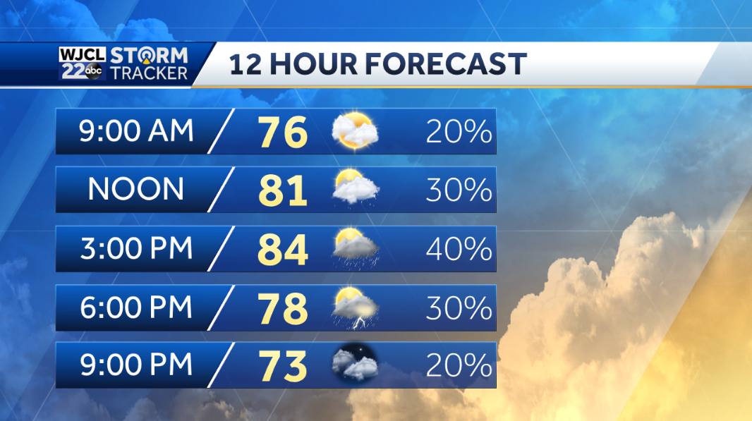 Afternoon showers and storms this weekend - WJCL