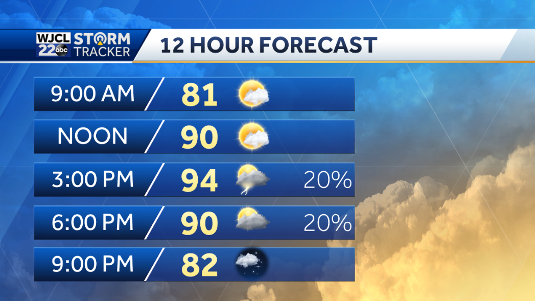 Hot and humid this weekend with scattered afternoon storms