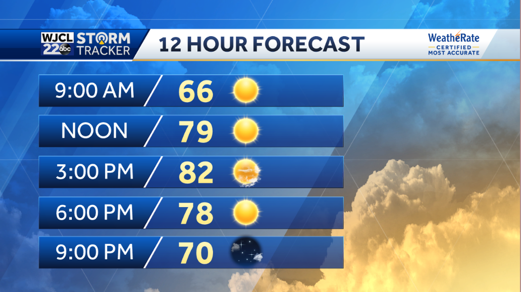 Lots of sun today and pleasantly mild - WJCL