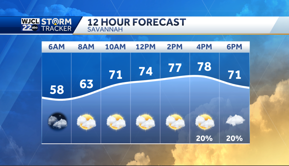 Pleasant this weekend but a few showers or thunderstorms possible - WJCL