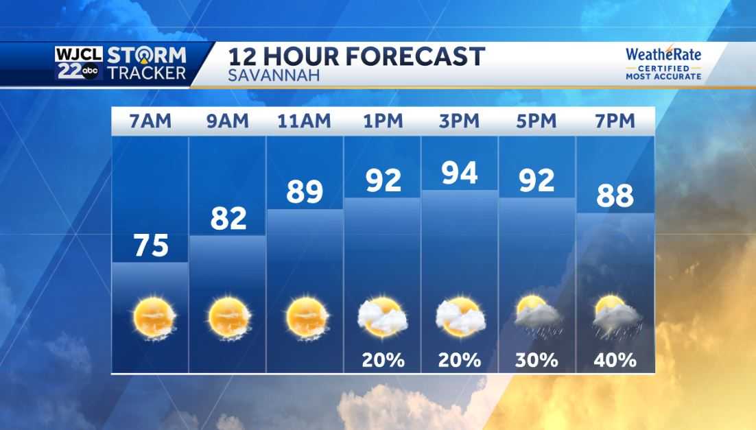 Another hot day with late afternoon and evening showers or storms - WJCL