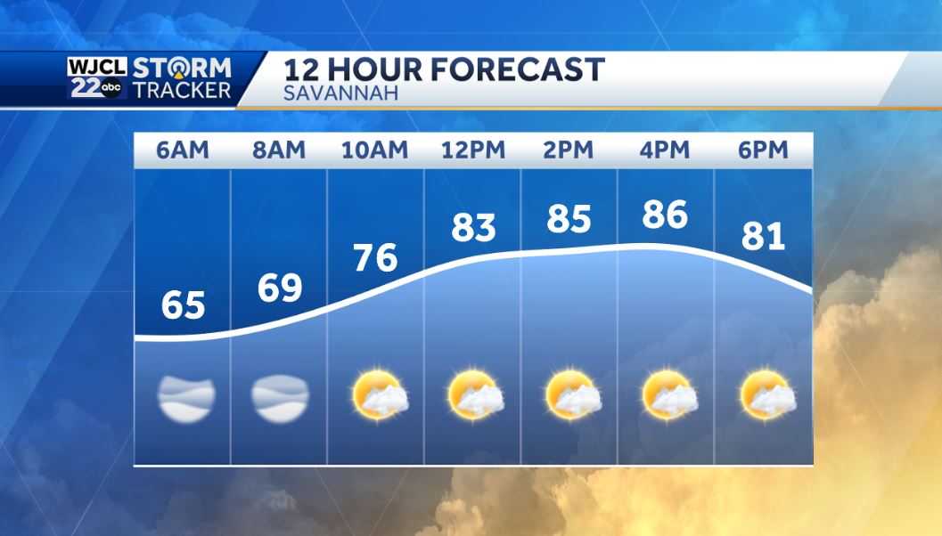 Dry weather today but showers or storms possible by the weekend - WJCL