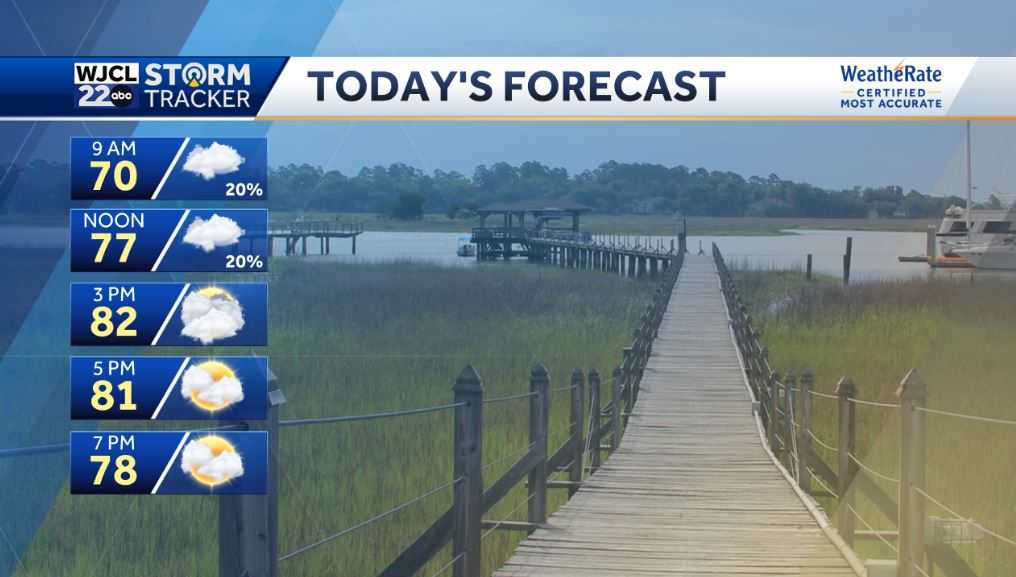 Less chance for rain to start the week and pleasant - WJCL