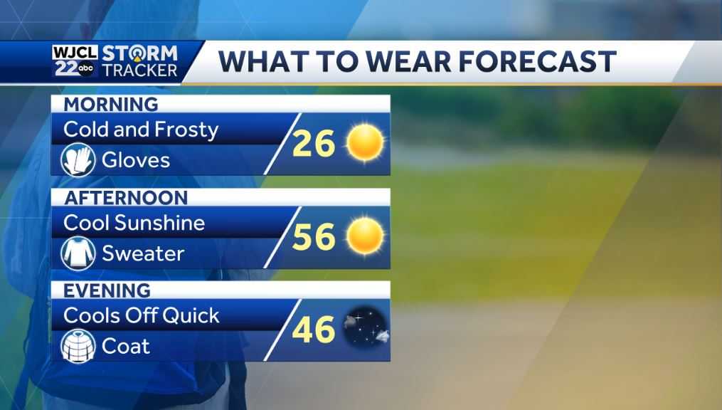 Another sunny day with milder temperatures on the way - WJCL